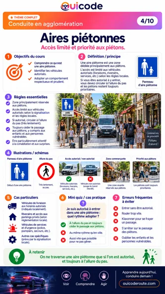Aperçu de la fiche Aires piétonnes