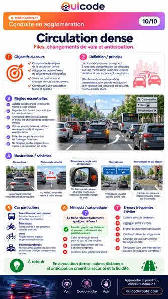 Aperçu de la fiche Circulation dense