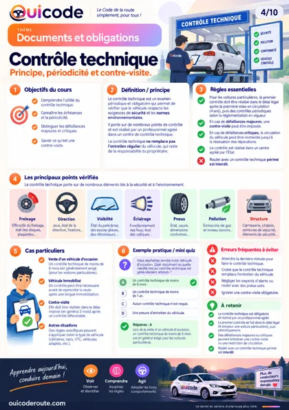 Aperçu de la fiche Contrôle technique