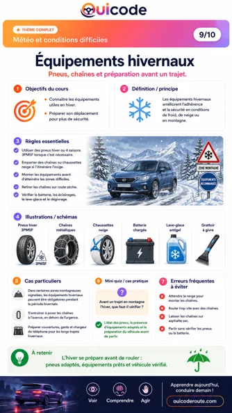 Aperçu de la fiche Équipements hivernaux
