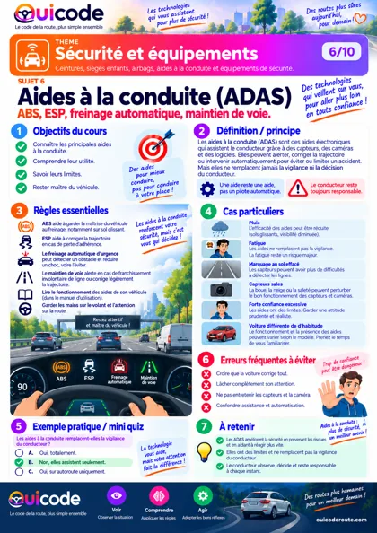 Aperçu de la fiche Aides à la conduite (ADAS)