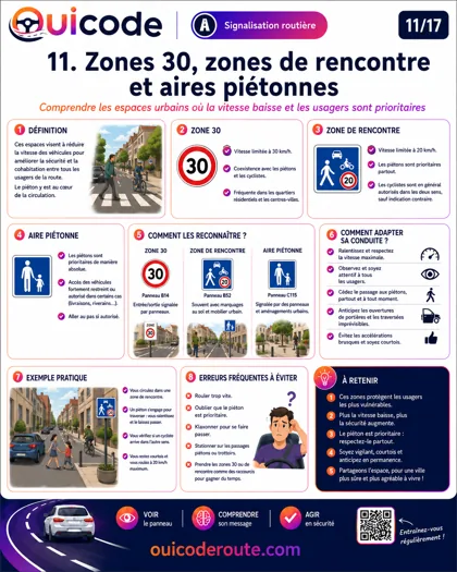 Aperçu de la fiche La signalisation de la vitesse